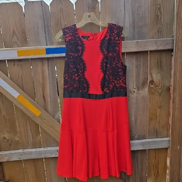Red And Black Dress - Picture 1 of 7